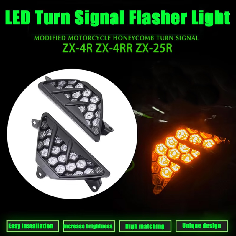 Badminton Flash - Luz intermitente LED delantera para motocicleta,