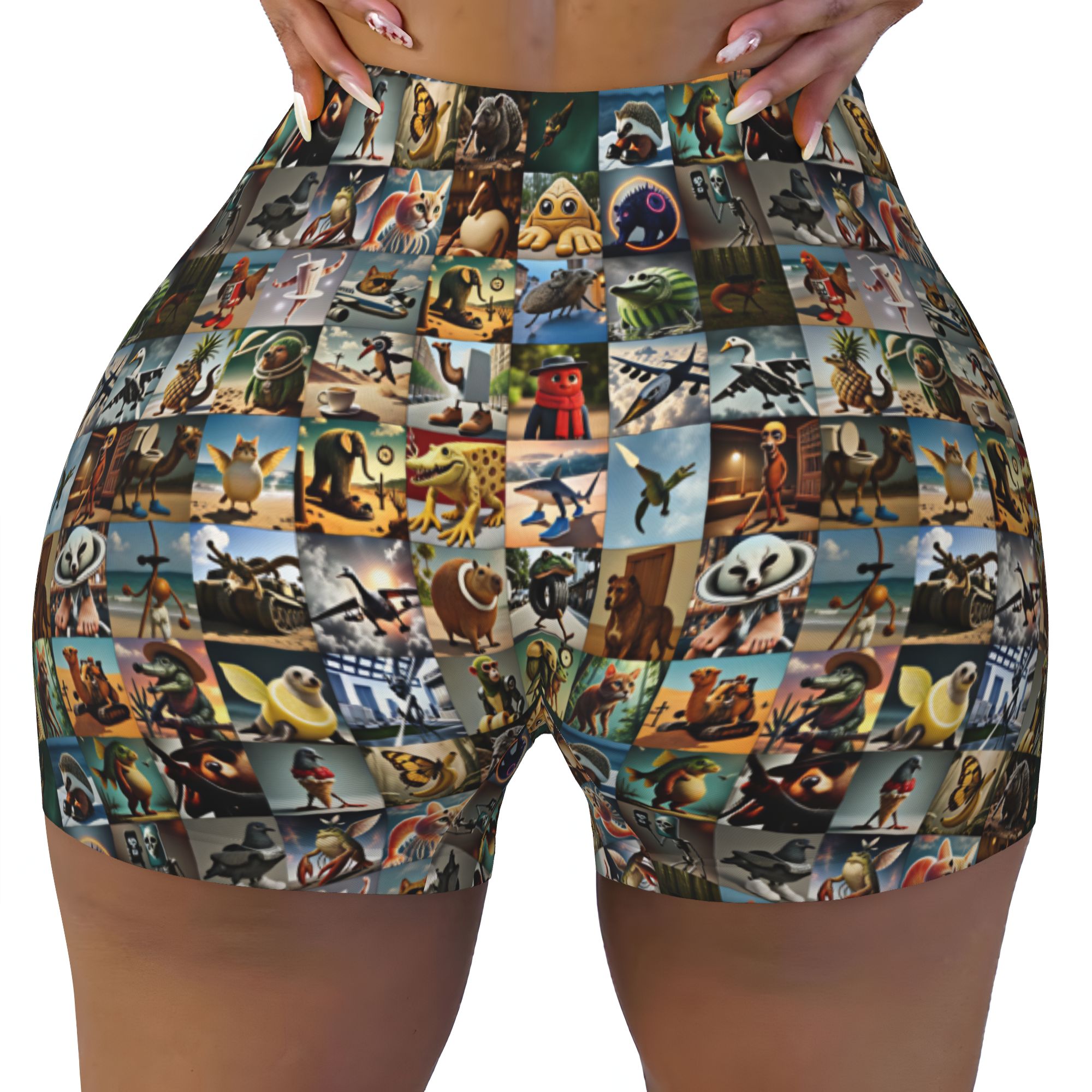Badminton Meme - Pantalones Cortos Personalizados Italianos con Memes