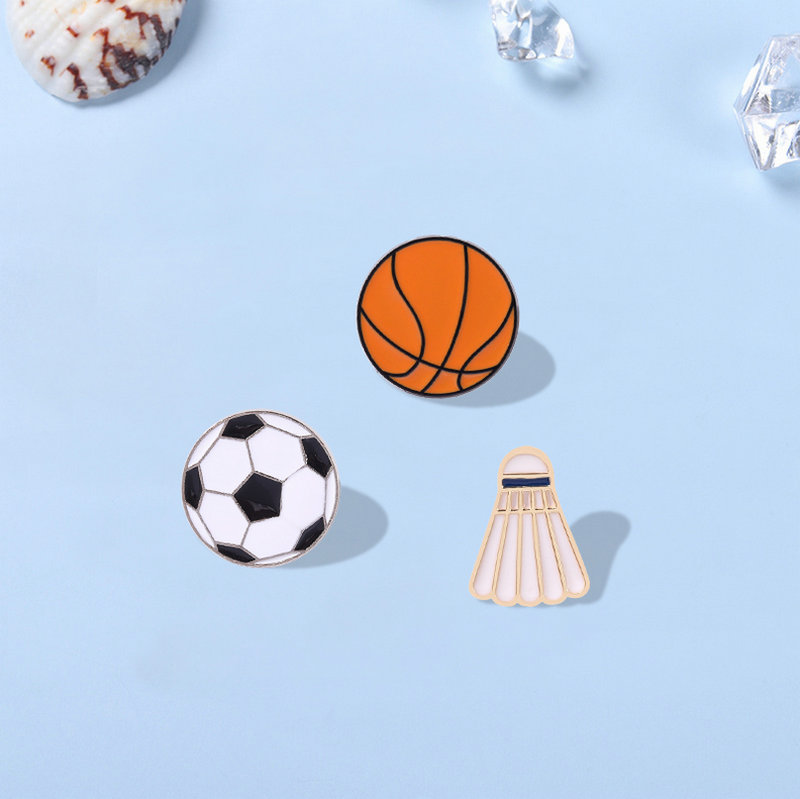 Pin esmaltado deportivo a la m - Badminton Icon reseña y precio