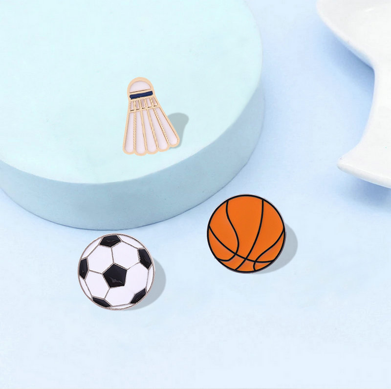 Pin esmaltado deportivo a la m - Badminton Icon reseña y precio